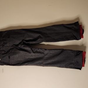 Aperture men's gray insulated technical outerwear snowboarding ski pants